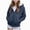 H154-Navy, variant on TOWED22 Unisex Boys Girls Hoodie Sweatshirt Full Zip Up Casual Long Sleeve Solid Jacket Kids Lightweight Outwear with Pockets,Navy,5-6 Y