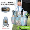 thumbnail image 2 of Garden Tool Bag,Pioneer Flower Floral Print Pattern Garden Tool Organizer,Garden Gifts,Waterproof Multi-Pocket Garden Tool Storage 11.8x5.5x11.4 Inch(Tools NOT Included), 2 of 6