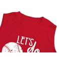 thumbnail image 4 of Baseball Mom Tank Tops Baseball Love Graphic Tee Shirts Women Summer Sleeveless, 4 of 5