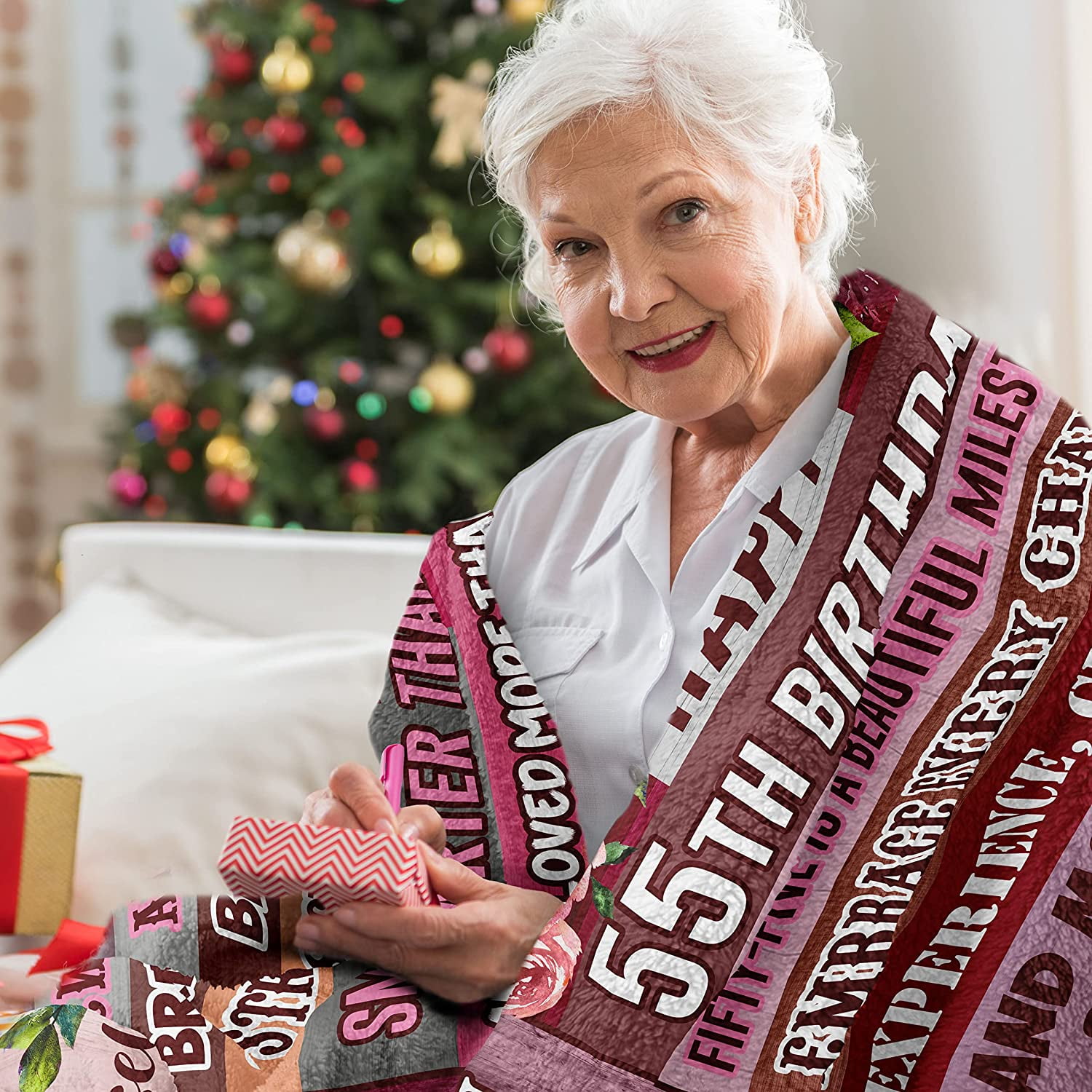 LHSHID 85th Birthday Gifts Blanket 85th Birthday for Women 85th