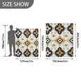 thumbnail image 6 of Yayeee Throw Blanket for Couch Soft Warm 50" x 60" Sofa Chair Bed Decoration, White and Black, 6 of 7