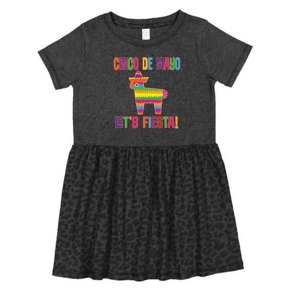 Inktastic Cinco De Mayo Pinata Lets Fiesta Girls Toddler Dress