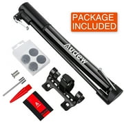 Audew 160 PSI Bike Floor Pump, Air Pump for Bike with Ball Needle Kit, Portable Air Pump for Balls, Toys, Basketball, Black