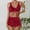 Wine, variant on UTSJKR Bathing Suits for Women Modest Push up Bikini Top High Waisted Tummy Control Boyshorts 2 Piece Full Coverage Swimsuit Black XXL