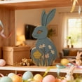 thumbnail image 4 of Decoraciones de Pascua, adornos de Pascua, regalos de Pascua, suministros para fiestas de Pascua, conejos de madera, colgante para decoración del hogar, lindo adorno estilo bosque, adorno colgante de, 4 of 6