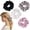 Black White Pink Silver gray, variant on 4PCS Black Satin Silk Scrunchies for Women, 6.3Inches Extra Large Hair Scrunchy Oversized Thick Elastic Hair Ties Hair Bands Ponytail Holders Jumbo Hair Scrunchies