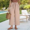 thumbnail image 2 of Womans Pants Straight Leg Baggy Khaki Pant Casual Outfits Comfy Work Pants Women's Travel Pants, 2 of 7