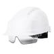 thumbnail image 2 of Casco con visera, casco, defensor, gafas integradas, casco de seguridad (blanco), 2 of 10