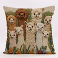 thumbnail image 2 of LSLXA Cartoon Embroidery Pillow Case 18X18 Pillow Cover Decorative Cushion Cover Home Decor For Sofa Couch And Bedroom, 2 of 6