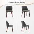 thumbnail image 5 of Ataujin Century Modern Dining Chairs Set of 2, Fabric Upholstered Accent with Wood Legs, Kitchen Chairs with Hardwood Frame for Dining Table, Kitchen,Farmhouse, Dining Room, 5 of 6