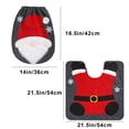 thumbnail image 3 of Xihbxyly Ventas Compras En Línea Fundamentos de Inodoro Navideño Decoraciones Navideñas para Baños Alfombrillas Absorbentes Antideslizantes Navideñas Juego de 2 Piezas, 3 of 7