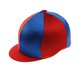thumbnail image 1 of Capz - Cubierta de lycra en dos tonos para cascos (Rojo/Azul Real), 1 of 2
