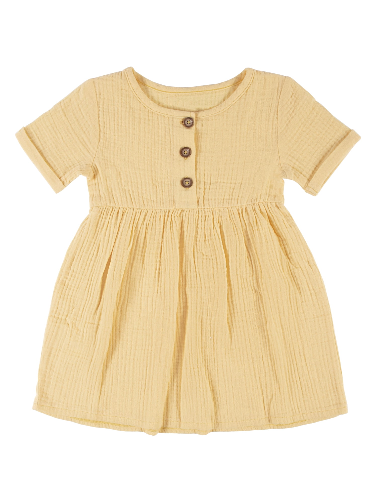 Modern Moments by Gerber Baby & Toddler Girl Short Sleeve Gauze Dress ...