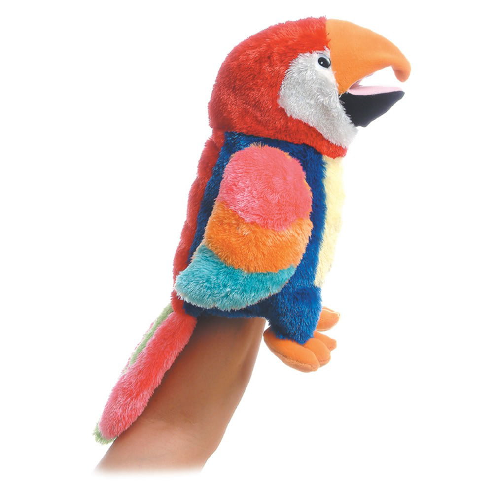 Funny Plush Hand Birthday Gift Puppet Parrot Hand Animal 