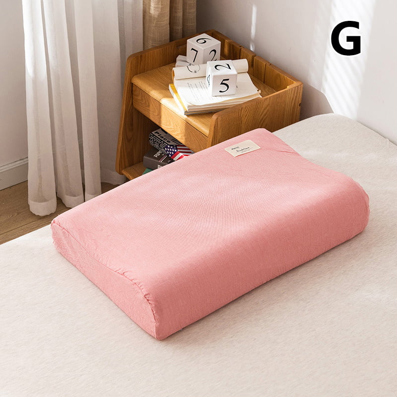 Details about    Pillow Case Latex Pillowcase Contour Memory Foam Velvet Rebound Pillow Cover 
