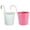 White, variant on FELTECHELECTR Floral Buckets Storage Container Balcony Decoration 2Pcs