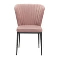thumbnail image 5 of Modern Contemporary Dining Chair, Set of 2, Pink, Velvet Fabric Stainless Steel, 5 of 6