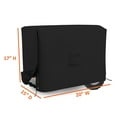 thumbnail image 5 of COVERS&ALL Outdoor Generator Cover, 18 Oz Heavy Duty Waterproof UV & Weather Resistant, Universal Portable Equipment Storage Protector with Air Vents & Drawstrings (20"W X 15"D X 17"H, Black), 5 of 6