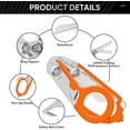 thumbnail image 4 of Trauma Shears Emergency Shears with Strap Cutter and Glass Breaker Stainless Steel Foldable Scissors Pliers, Outdoor Camping Rescue Scissors Tools …, 4 of 7