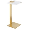thumbnail image 2 of 55 Downing Street Hanna 10" Wide Gold and Acrylic Square Side Table, 2 of 8