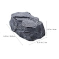 thumbnail image 5 of Minkissy fake rock key hider safe Simulation Stone Key Holder Grey Resin 1Set, 5 of 10
