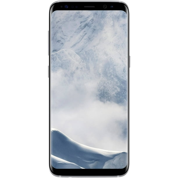 Straight Talk Samsung Galaxy S8 64gb Silver Prepaid Smartphone Walmart Com Walmart Com