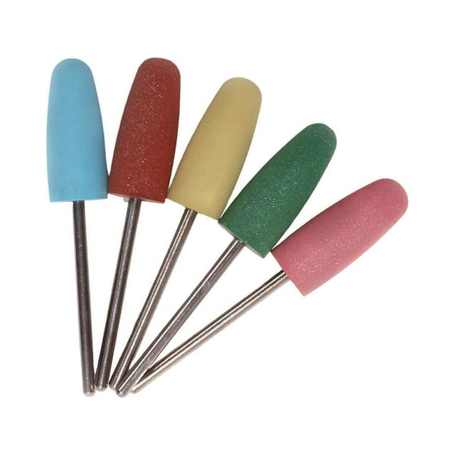 maskred 5x Foret à Ongles en Caoutchouc pour une Expérience de Meulage Non Déformable Tête de Meulage Inodore Style A 1Set