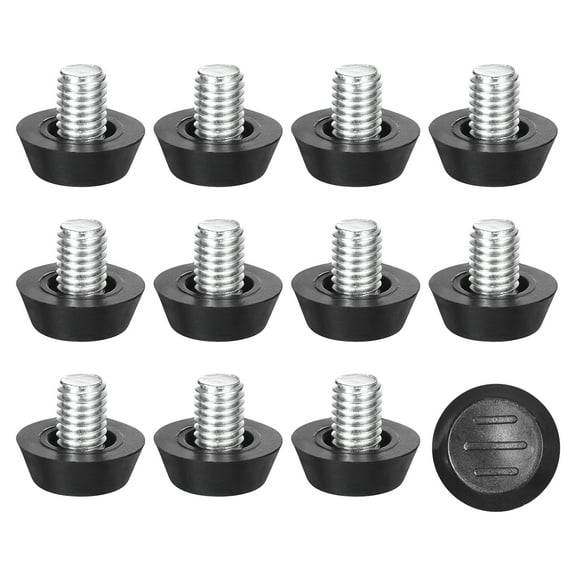 Adjustable Furniture Levelers, 12Pack M8x10mm Furniture Leveling Leg Screw in Threaded for Table, Chair