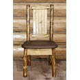 thumbnail image 6 of Glacier Country Collection Side Chair - Saddle Upholstery, w/ Laser Engraved Bear Design, 6 of 11