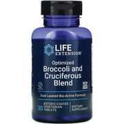 Life Extension Optimized Broccoli with Myrosinase - Liver and detox supplement, advanced bioavailable - Once-daily - Gluten-Free, Non-GMO - 30 Vegetarian Capsules