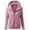 Pink, variant on IROINNID Shearling Jacket for Women Solid Winter Autumn Warm Zip Closure Jacket with Pocket Hooded Shearling Coat,Red