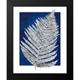 thumbnail image 2 of Medley, Elizabeth 20x24 Black Modern Framed Museum Art Print Titled - Blue Fern in White Border II, 2 of 5