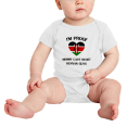 thumbnail image 2 of I'm Proof Mommy Can't Resist Kenyan Guys Cute Baby Romper Bodysuit For Boy Girl (White, 0-3 Months), 2 of 5