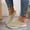 Beige, variant on 2026 Women's Breathable Knit Slip-On Walking Shoes, Comfortable Backless Mules Sneakers, Lightweight Orthopedic Casual Loafers with Arch Support for Summer Daily Wear