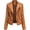 Brown, variant on Women Casual PU Leather Jacket Tops Long Sleeve Trucker Coat Outerwear Girls Fashion Slim Outercoat, Brown
