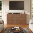 thumbnail image 4 of ASTUVIA 55.1" W Fluted 7 Drawer Dresser for Adult,Wooden Bedroom Dresser,Dresser TV Stand up to 65" for Living Room,Oak, 4 of 9