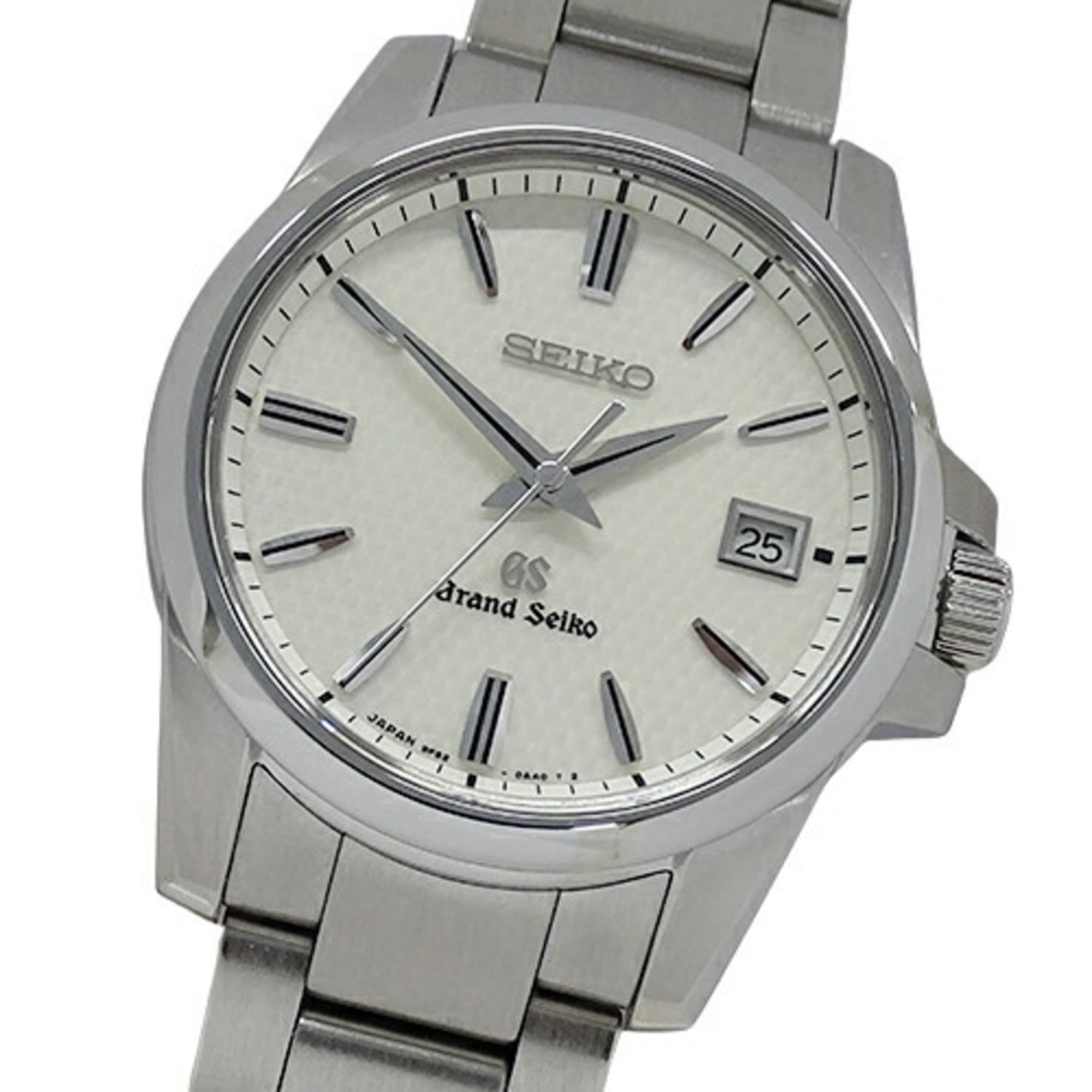 Authenticated Used Grand Seiko GRAND SEIKO GS 9F62-0AA1 SBGX053 Watch Men's  Date Quartz Stainless Steel SS Silver Polished 