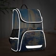 thumbnail image 5 of YAZAOO School Backpack Travel Bag Bookbags Bookbags Ocean Breeze Regatta Pattern, 5 of 7
