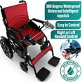 Portable Electric Wheelchair for Adults, Foldable Motorized Power