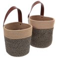 thumbnail image 5 of Durable Hemp Wall Hanging Basket for Storage Use 2pcs Elegant Woven Flower Holder, 5 of 5