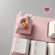 thumbnail image 1 of Teclado mecánico con teclas de perfil bajo, diseño de conejito con forma de pata, forma de gato adorable, distribución ergonómica, interruptores silenciosos con clic, marco de aluminio, para, 1 of 8