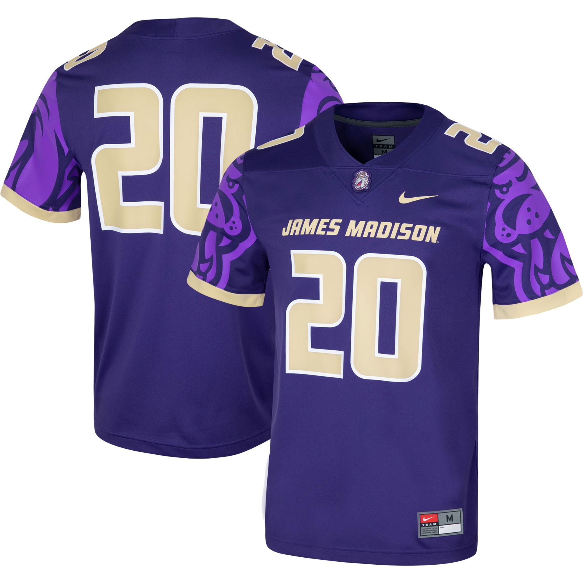 james madison football jersey
