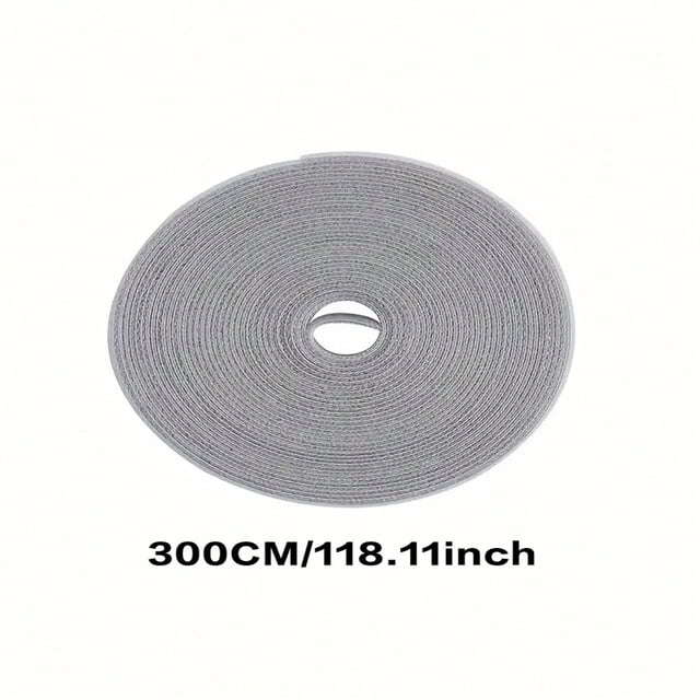 CHOK 1 Roll Wire Cable Binding Strip Hook Loop Wire Organizer Reusable Fastening Tape Cable Ties Multi-Purpose Cord Organizer Computer And TV Wire Storage Magic Tape Strap For Earphone/