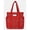 Red, variant on Women's Americana Cut Out Tote Bag, Red Bandana Print Shoulder Tote Bag with Multiple Pockets, Large Capacity Casual Handbag for Daily Use, 16" H x 21" W x 6.25" D