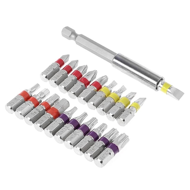 20 piezas Juego de brocas para destornillador Juego de brocas hexagonales PH1 - PH3 SL3 - S Abanopi Bits