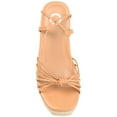 thumbnail image 4 of Journee Womens Catalinn Espadrille Platform Sandals, 4 of 8