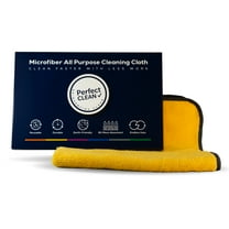 PerfectCLEAN - Microfiber Cleaning Cloth, Absorbent Cleaning Towels, 16”x16'', Single Pack, Yellow