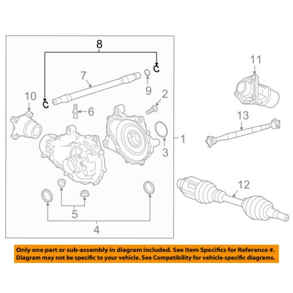 Cadillac GM OEM 16-18 CT6 Axle-Front Suspension-Intermed Shaft C-clip 23269759