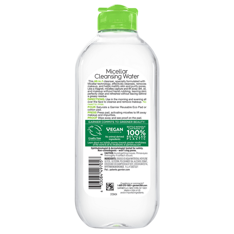 Garnier SkinActive Micellar Cleansing Jelly Water All in 1 Purifying, 13.5  fl oz