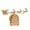 A, variant on YIKA Swinging Santa Vector Swinging Santa Claus Wooden Ornament Christmas Decorations E